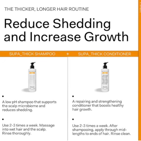 The Nue Co. SUPA THICK Shampoo+Conditioner Supports Hair Growth and Scalp Health - Picture 5 of 6